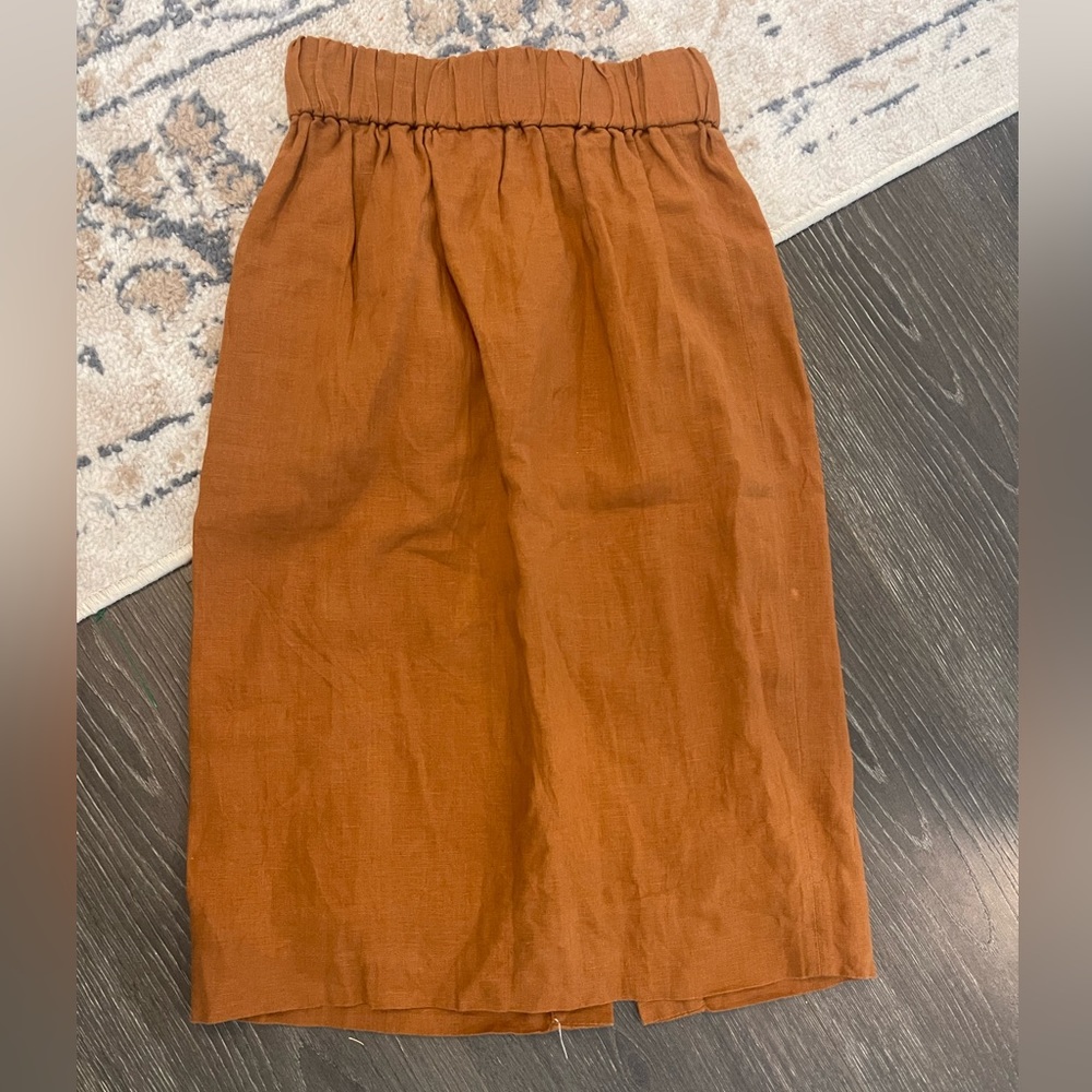 JCrew burnt orange skirt xxsp